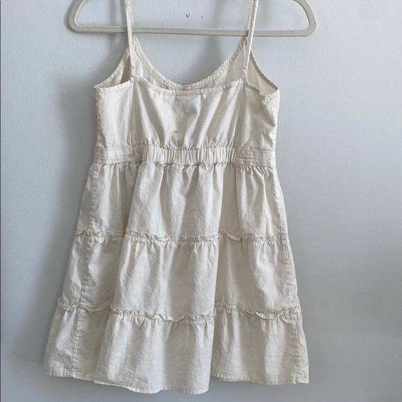 SUNDAY Best Aritzia 100% Cotton Tiered Mini Dress in Whisper White XS - Picture 2 of 10